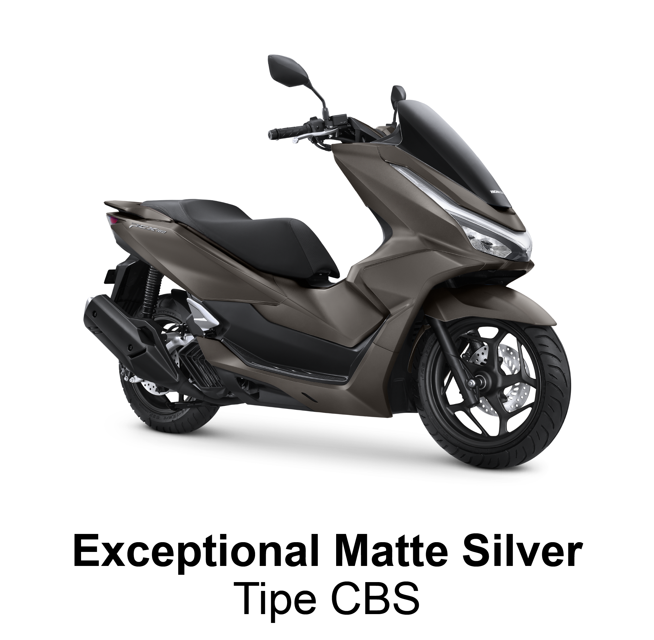 Honda PCX 160 warna abu cokelat premium